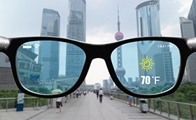 Augmented reality glasses with thin-film piezoelectric microactuators (photo)