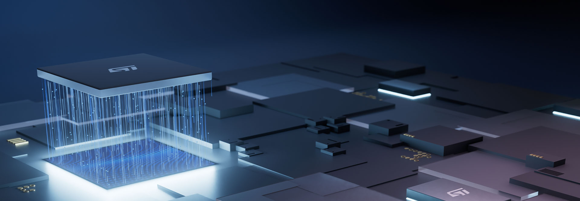 Close-Up of the ST Edge AI technology (photo)